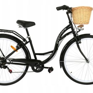 EVERMORE Rower miejski 7 SHIMANO rama 18 cali koło 28 " CZARNY
