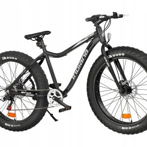 Rower górski MTB INDIANA Fat Bike 7 biegów 26 cali męski Czarny